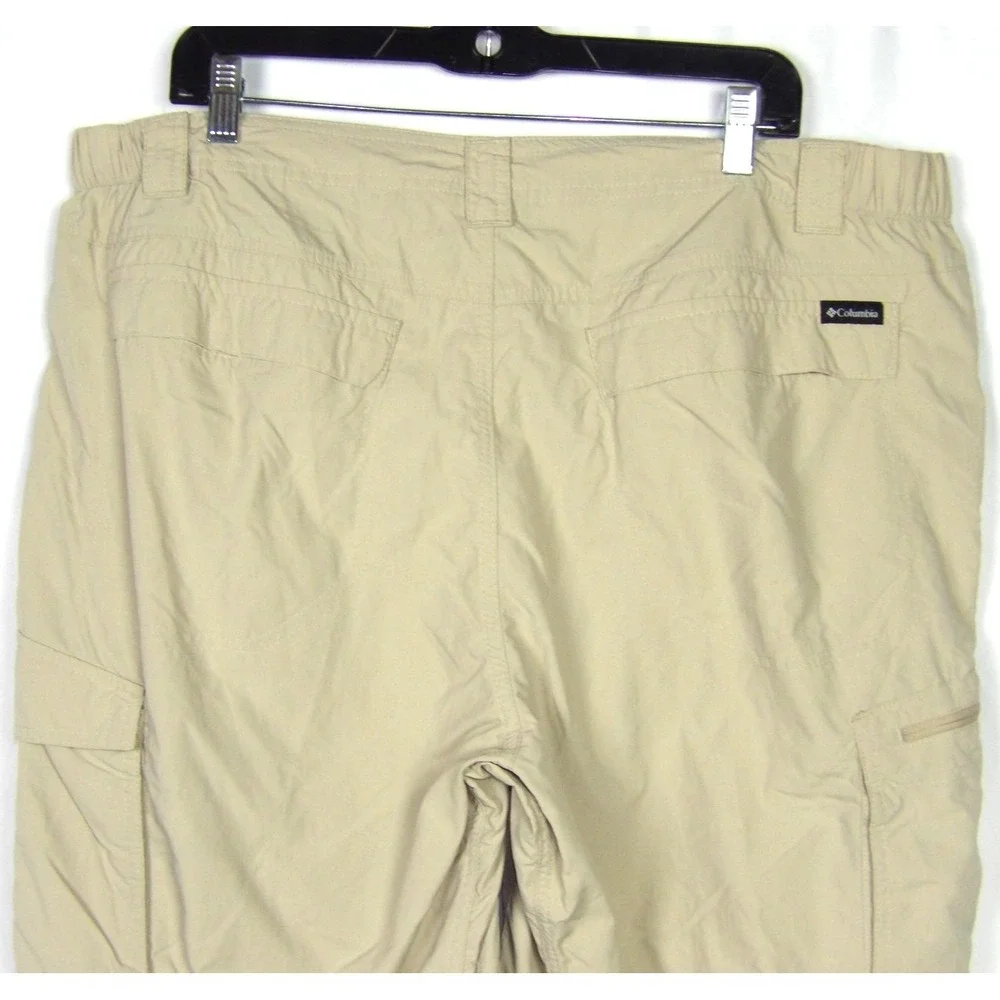 Columbia 100% Nylon Convertible Zipper Pockets Hiking Trail Pants Men's‎ 42 X 32